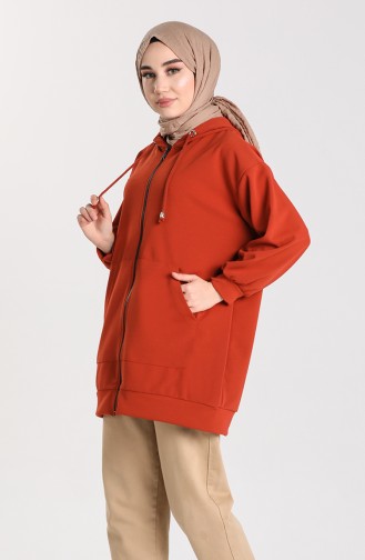 Brick Red Sweatshirt 1141-01