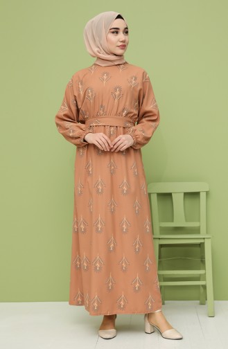 Zwiebelschalen Hijab Kleider 21Y8208A-03