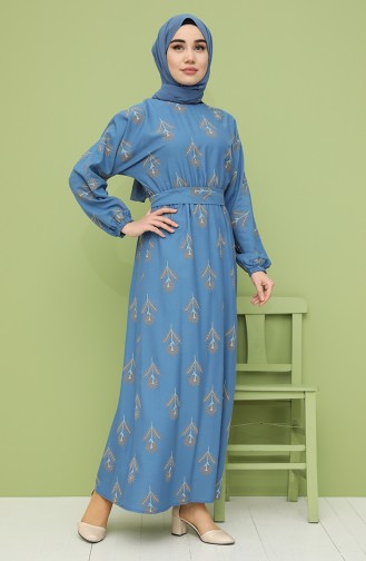 Robe Hijab Indigo 21Y8208A-06