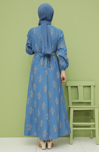 Indigo Hijab Kleider 21Y8208A-06