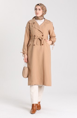 Beige Trench Coats Models 5184-03