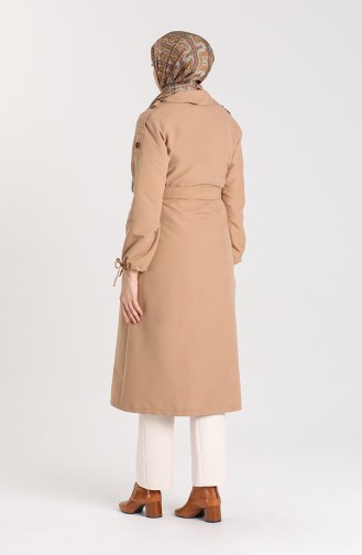 Beige Trench Coats Models 5184-03