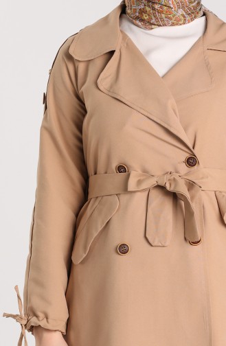 Beige Trench Coats Models 5184-03