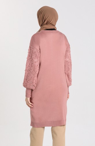 Triko Tunik 5013-10 Gül Kurusu