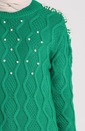 Smaragdgrün Pullover 0620-01