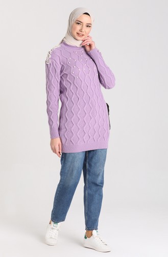 Knitwear Pearl Sweater 0620-02 Lilac 0620-02