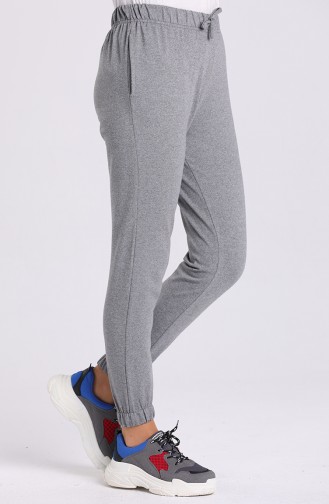 Sweatpants أسود فاتح 6100-04