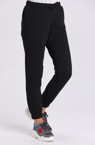 Sweatpants أسود 6100-01