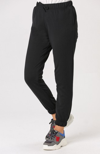 Sweatpants أسود 6100-01