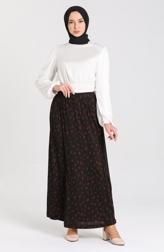 Beli Lastikli Etek 8200-01 Siyah