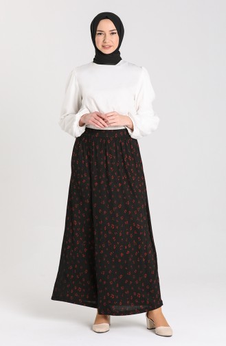 Beli Lastikli Etek 8200-01 Siyah