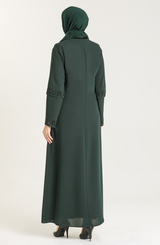 Emerald Green Abaya 1577-01