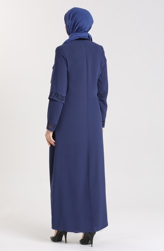 Abayas Bleu marine clair 1577-02