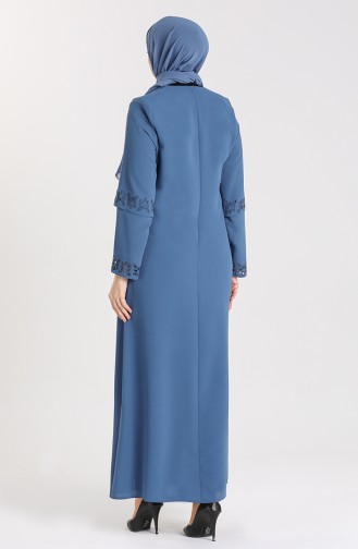 Indigo Abaya 1577-03