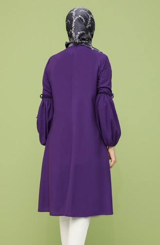 Kolyeli Tunik 1004-05 Mor