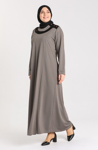 Mink Hijab Dress 4744-06