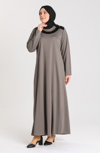 Mink Hijab Dress 4744-06