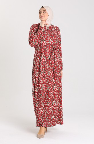 Robe Hijab Bordeaux 4553-01