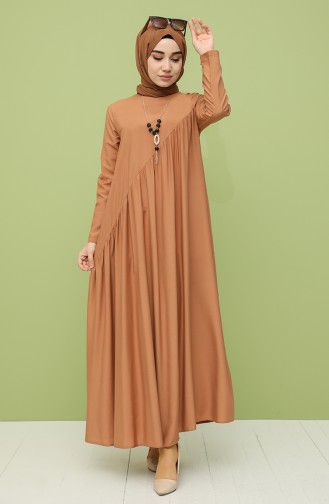Onion Peel Hijab Dress 10111-10