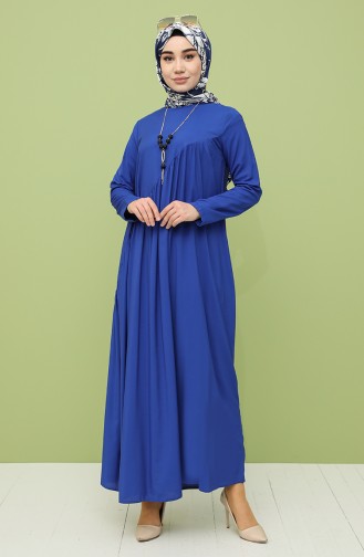 Saxe Hijab Dress 10111-12
