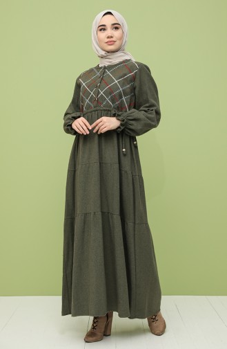 Robe Hijab Khaki 21K8158-03