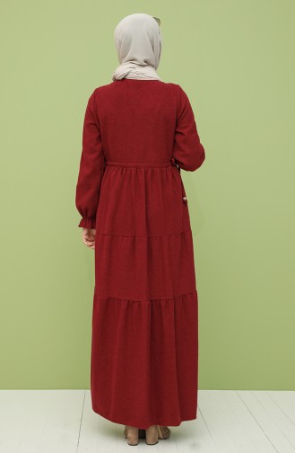 فستان أحمر كلاريت 21K8158-04