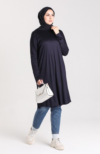 Yarasa Kol Tunik 8204-01 Lacivert