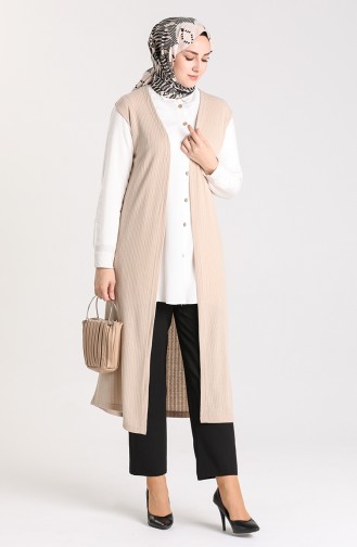 Beige Waistcoats 8201-01