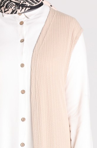 Beige Waistcoats 8201-01