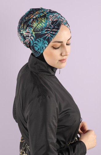 Dunkelblau Hijab Badeanzug 8006-16-01