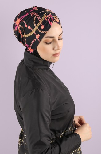 Maillot de Bain Hijab Noir 8006-17-01