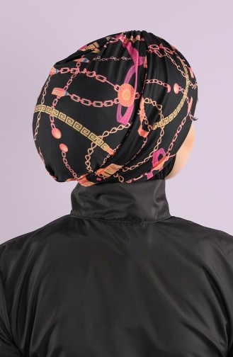 Schwarz Hijab Badeanzug 8006-17-01