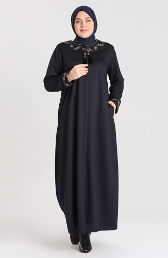 Navy Blue Abaya 2032-04