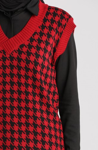Claret Red Sweater Vest 4347-04
