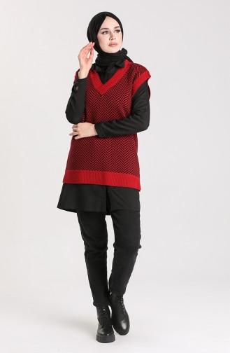 Weinrot Pullover 4348-03