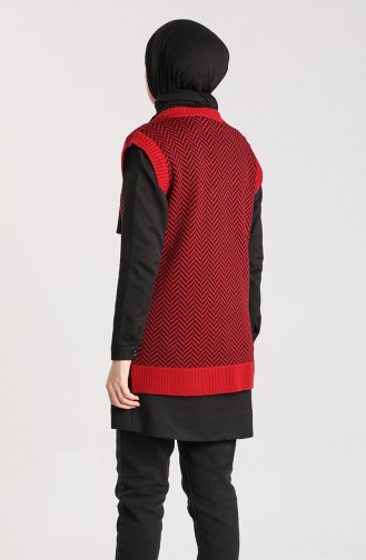 Claret Red Sweater Vest 4348-03