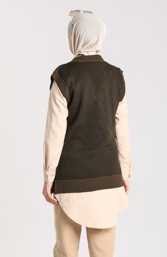 Khaki Sweater Vest 4348-04