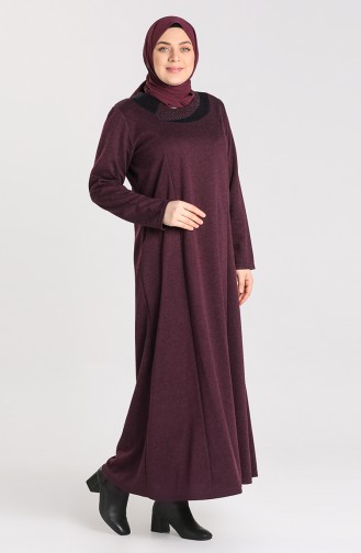 Robe Hijab Pourpre 4440-01