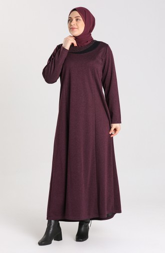 Robe Hijab Pourpre 4440-01