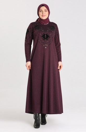 Robe Hijab Pourpre 4484-04