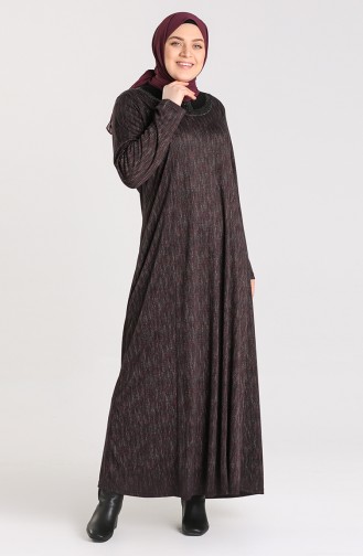 Zwetschge Hijab Kleider 4873B-03