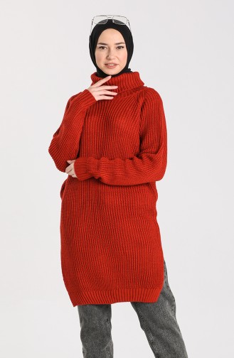 Turtleneck Knitwear Sweater 0551-07 Tile 0551-07