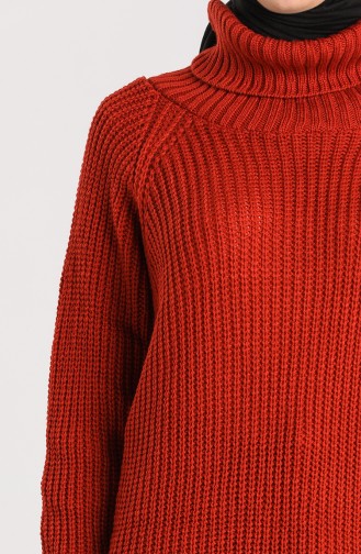 Turtleneck Knitwear Sweater 0551-07 Tile 0551-07