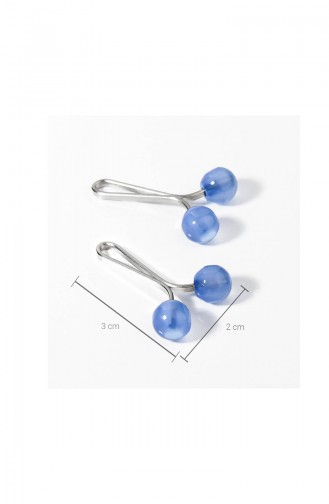 Blue Shawl Scarf Needle 14-102-50-51-40
