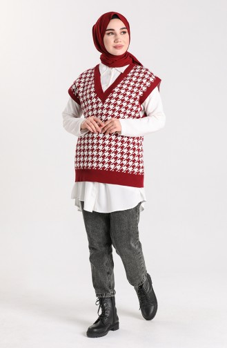 Claret red Sweater 4265-02