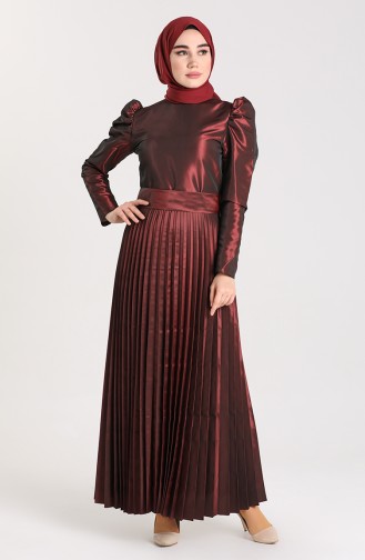 Robe Hijab Bordeaux 006161-03