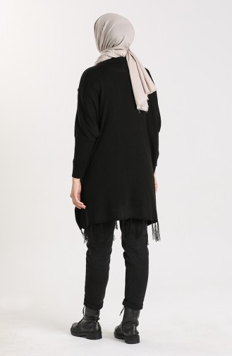Knitwear Sequin Tunic 0100-01 Black 0100-01