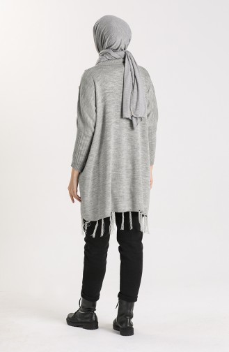 Knitwear Sequin Tunic 0100-03 Gray 0100-03