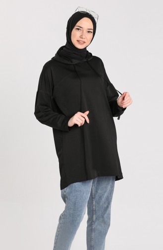 Hooded Sports Tunic 5348-01 Black 5348-01