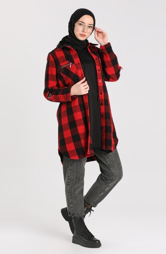 Checked Tunic 2426-03 Red 2426-03